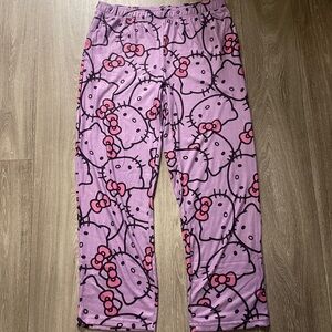 Hello Kitty Purple Pajama Pants 💕 Cozy • Cute • Lounge Vibes